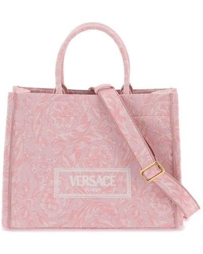 Versace Bag Large Athena Barocco Tote Bols - Rosa