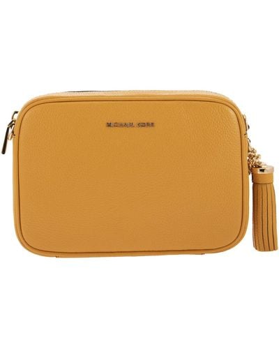 Michael Kors Ginny Leather Shoulder Bag - Orange