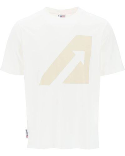 Autry T -Shirt mit Logo -Druck - Weiß