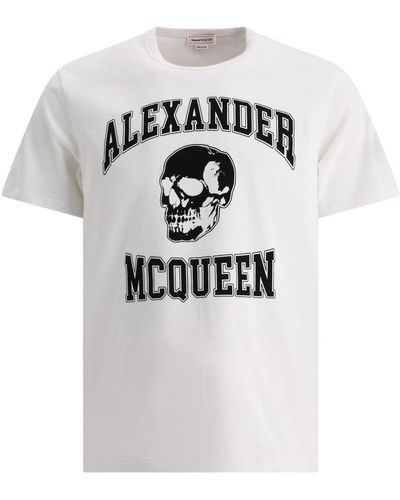 Alexander McQueen Camiseta de cráneo de - Blanco