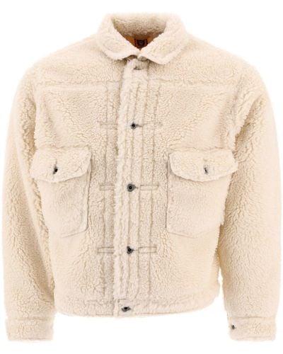 Human Made "Boa" Fleece Jacket - Natural