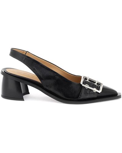 Ganni Slingback Decollet - Zwart