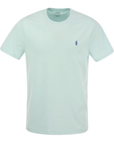 Polo Ralph Lauren Custom Slim-Fit Jersey T-Shirt - Blue