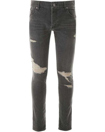 Balmain De coton Denim Jeans - Gris