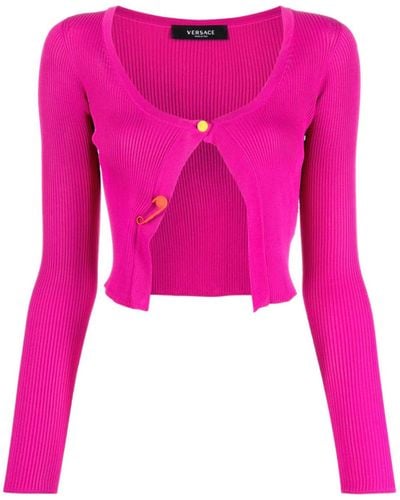 Versace Cardigan cropped - Rosa