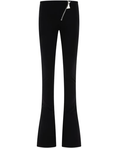 The Attico Le pantalon embelli d'Attico Zip - Noir