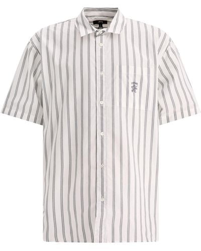 Stussy Gestreiftes Hemd - Bianco