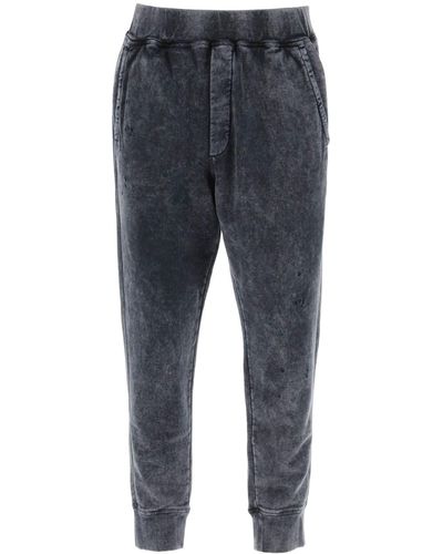 DSquared² Joggers In Felpa Ski Fit - Blu