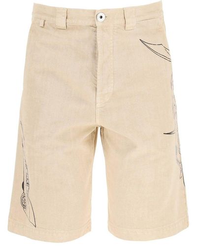 Lanvin Pantalones cortos de mezclilla de - Neutro