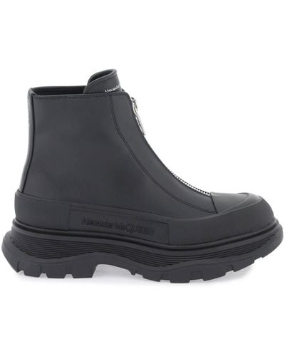 Alexander McQueen Boots Slick Toble Slip Boots - Negro