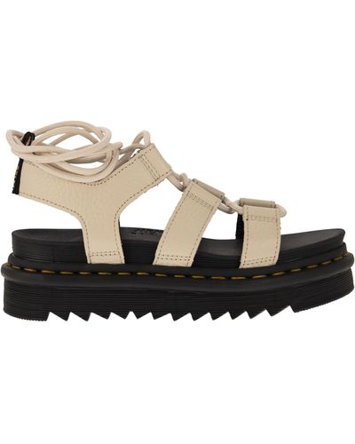 Dr. Martens Nartilla Gemalen Nappa Leren Gladiator Sandalenen - Naturel