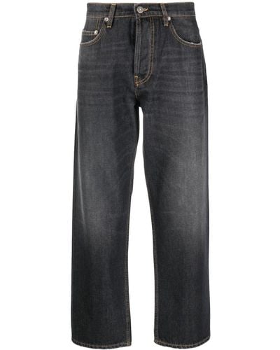 Golden Goose Cropped-Jeans mit Logo-Patch - Grau