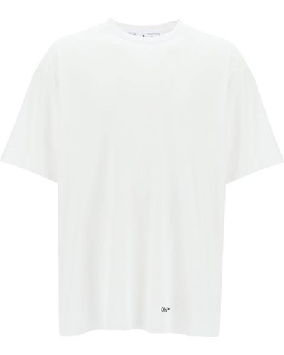 Off-White c/o Virgil Abloh Scribble Diag übergroßes T -Shirt - Weiß