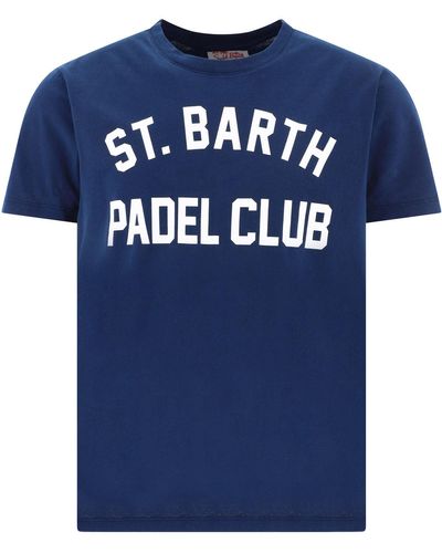 Mc2 Saint Barth Padel Club T -shirt - Blauw