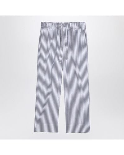 Tekla Striped Pajama Pants - Blue