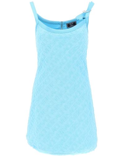 Versace La vaca Terry minifalda de tela - Azul
