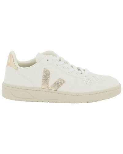 Veja Baskets V-10 à lacets - Blanc