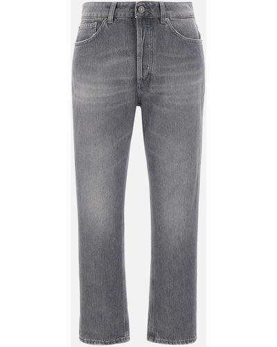Dondup Koons Schwarze Five-Pocket-Jeans Mit Normaler Passform - Grau