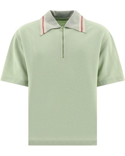Kapital Reißverschluss -Polo -Hemd - Grün