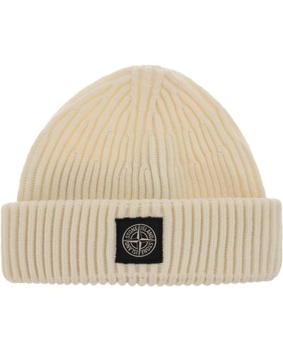 Stone Island Casquette de laine d'île en pierre - Neutre