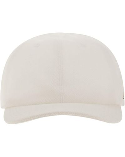 Kiton Cotton Baseball Cap - Bianco