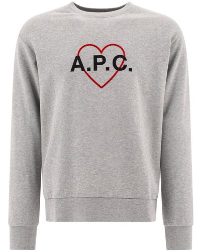 A.P.C. "leon" Sweatshirt - Gray