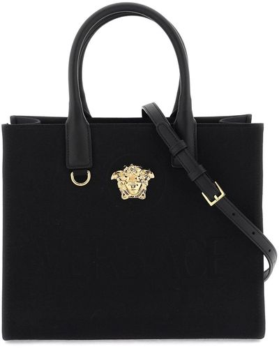 Versace Canvas 'la Medusa' Kleiner Einkaufstasche - Zwart