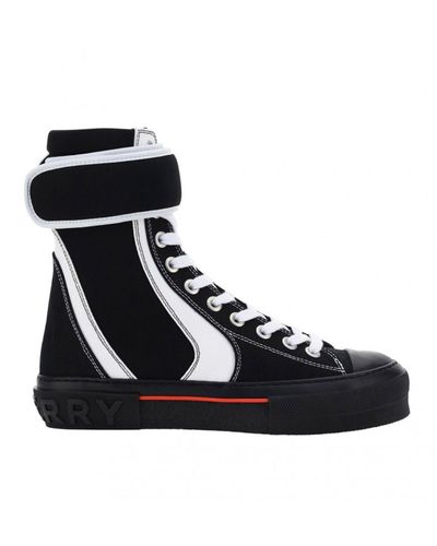 Burberry High-top Touch-strap Sneakers - Black