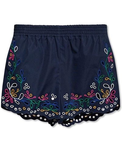 Chloé Shorts de algodón Chloe - Azul