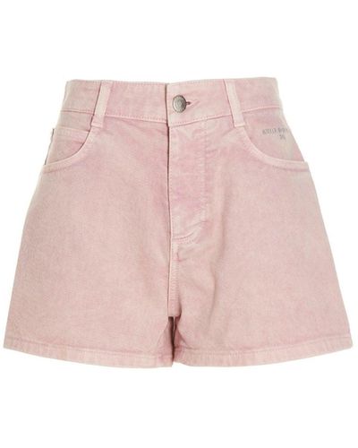 Stella McCartney Pantalones cortos de mezclilla de - Rosa