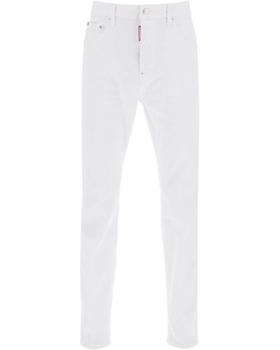 DSquared² White Bull Wash 642 Fit Jeans - Wit