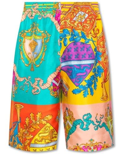 Versace Silk Shorts - Blauw