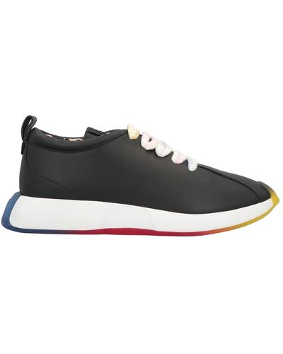 Giuseppe Zanotti Lederen Sneakers - Zwart
