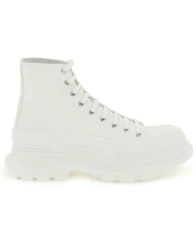 Alexander McQueen Botas de 'sken slick' de - Blanco