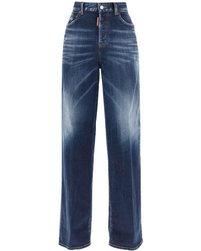 DSquared² Dunkle tägliche Waschreisende Jeans - Blau