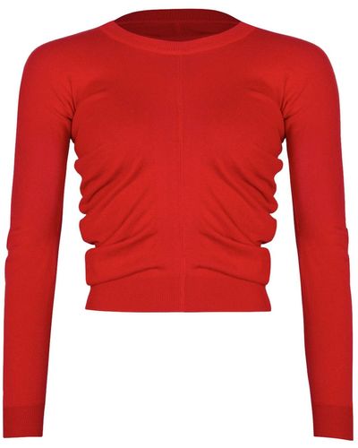 Maison Margiela Rib Knit Sweater - Red