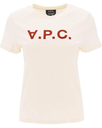 A.P.C. Vpc Logo T -shirt - Wit