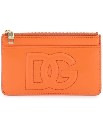 Dolce & Gabbana Karteninhaber mit Logo - Orange