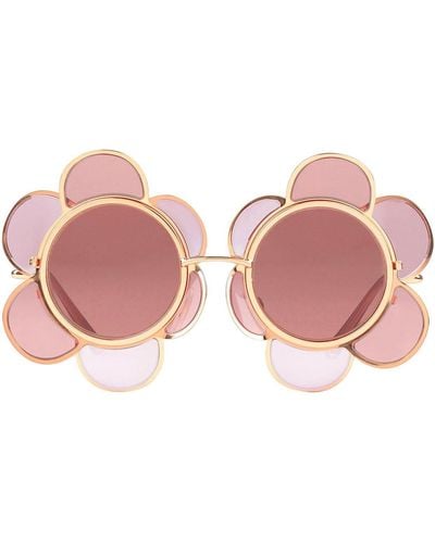 Dolce & Gabbana Special Edition Flower Sunglasses - Pink