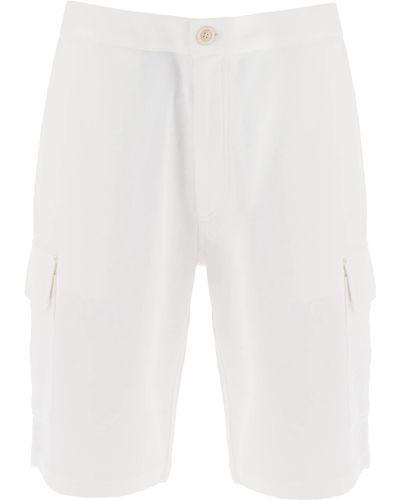 Brunello Cucinelli Cargo -Shorts in Jersey - Weiß