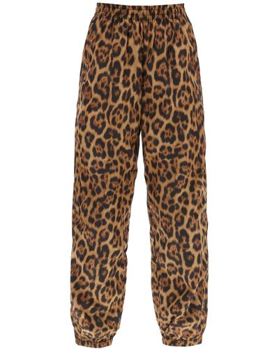 Alexander Wang Pantalones técnicos con estampado de leopardo de - Multicolor