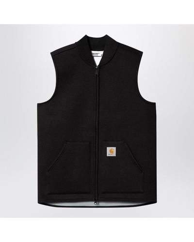 Carhartt Car Lux Vest Cotton Blend Waistcoat - Black