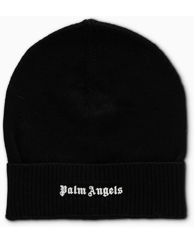 Palm Angels Bonnet en coton - Noir
