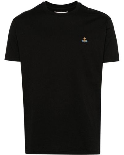 Vivienne Westwood Logo Cotton T -shirt - Zwart