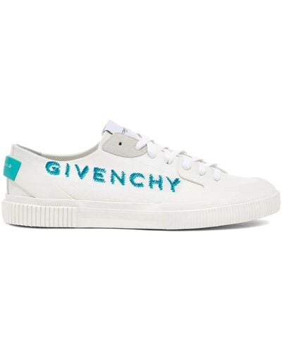 Givenchy Baskets en toile à logo - Blanc