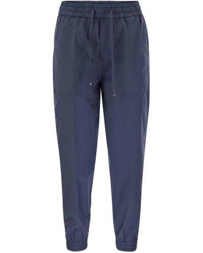 Dondup Pantalon de jogger en coton alba - Bleu