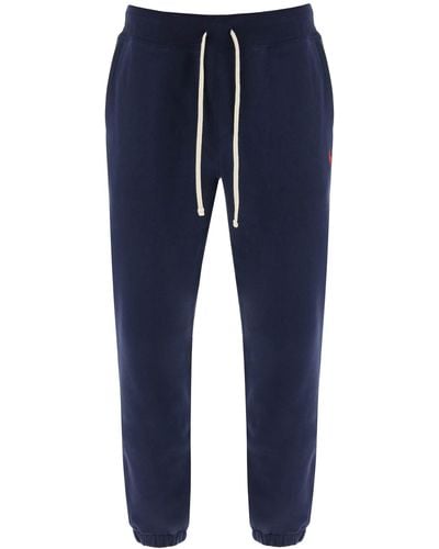 Polo Ralph Lauren Jogger Pants Met Geborduurd Logo - Blauw