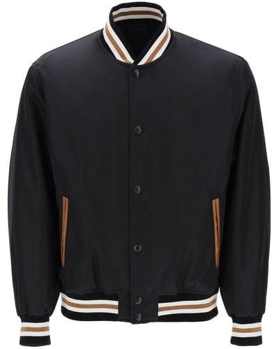 Versace Medusa Flame Nylon Bomberjacke - Schwarz