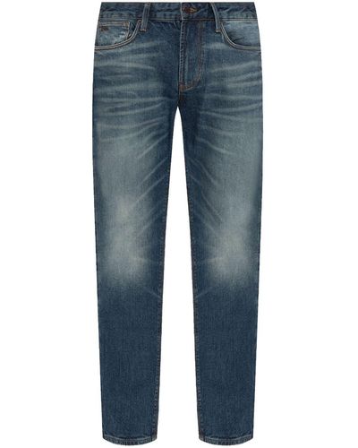 Emporio Armani J06 Slim-fit Jeans - Blauw