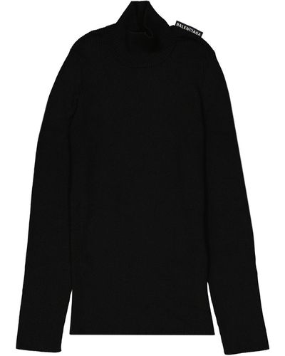 Balenciaga Knitwear > turtlenecks - Noir